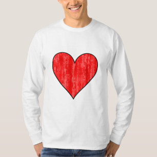 Camiseta Ícone Reproduzir Cartões Corações