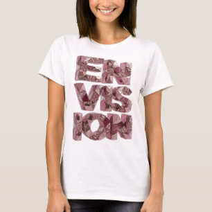 Camiseta Ícone Rosa ENVISION Design Moderno