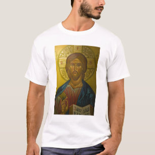 Camiseta Ícone Russo dentro da Igreja de St. Sophia /