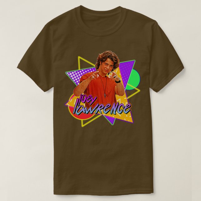 Camiseta Ícone Sitcom Joey Lawrence WHOA 80s (Frente do Design)