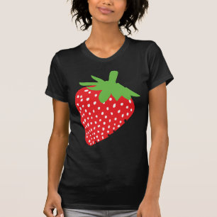 Camiseta ícone vermelho da morango