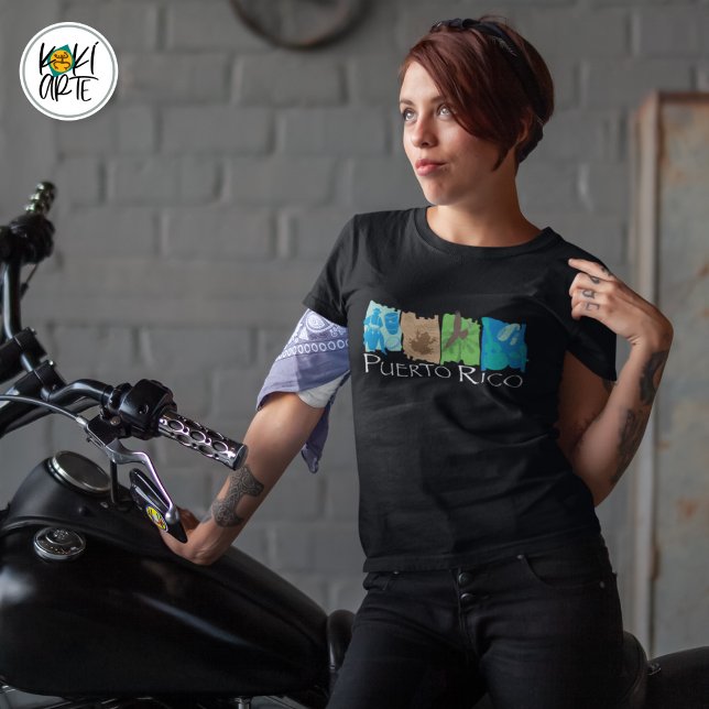 Camiseta Ícones culturais de Porto Rico (Criador carregado)