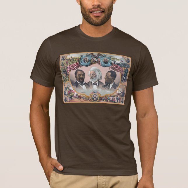 Camiseta Ícones da História Negra: Com Frederick Douglass (Frente)