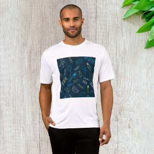 Camiseta Ícones de churrasco Ferramentas de grelhamento de 