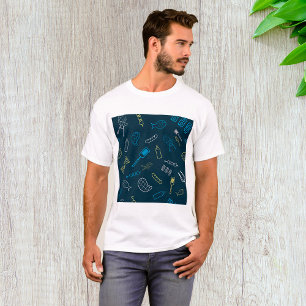 Camiseta Ícones de churrasco Ferramentas de grelhamento de 