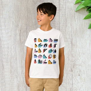 Camiseta Ícones de Construção e Melhoria de Casa DIY