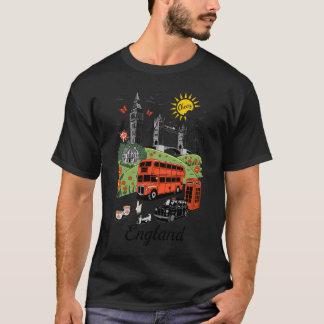 Camiseta Ícones de Londres Pontos Turísticos da Inglaterra