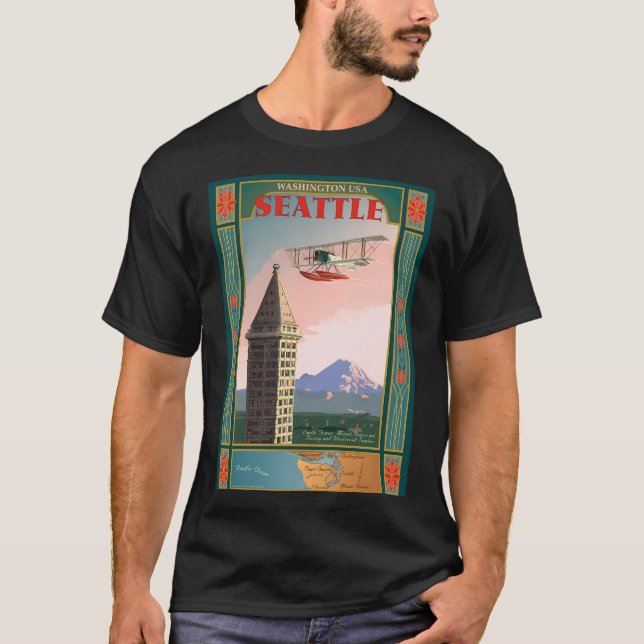 Camiseta Ícones de Seattle (Frente)