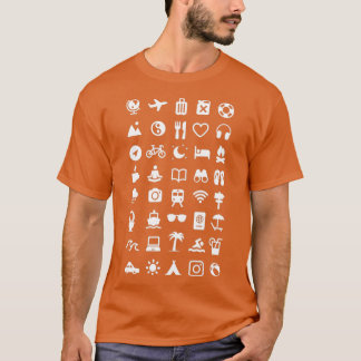 Camiseta Ícones de viagem 1