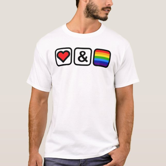 Camiseta Ícones do amor & do orgulho (Frente)