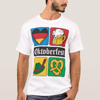 Camiseta Ícones do Oktoberfest em alemão