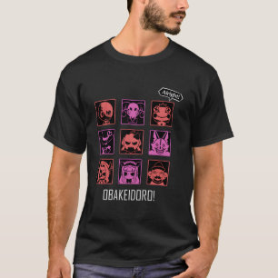 Camiseta Ícones Obakeidoro de Monstros em Cor no Jogo