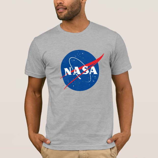 Camiseta Iconic NASA FIT Cotton T-Shirt (Cinza de Lua) (Frente)