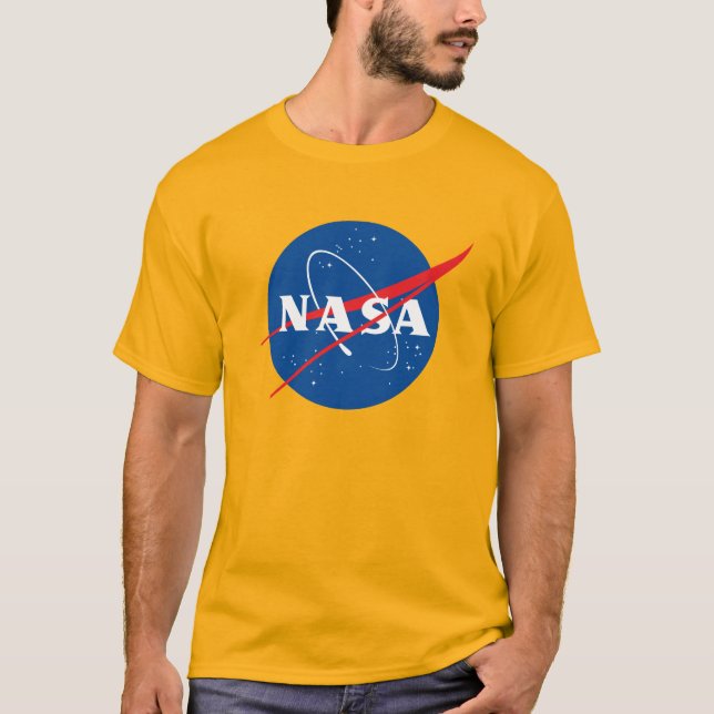Camiseta Icônica de algodão pesado da NASA (Saturn (Frente)