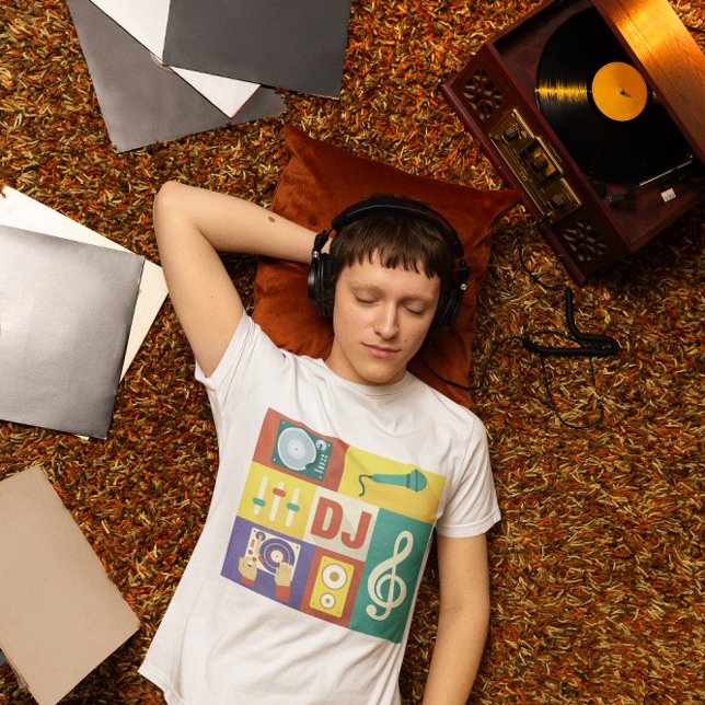 Camiseta Icônica de Jockey de Disco Profissional Projetada (Criador carregado)