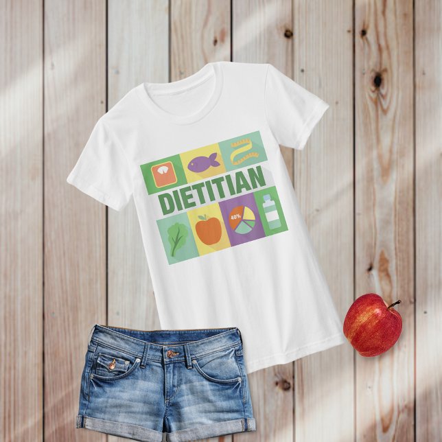 Camiseta Icônica Dietitiana Profissional Projetada (Criador carregado)