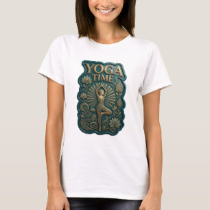 Camiseta Icônica Dourada YOGA TIME