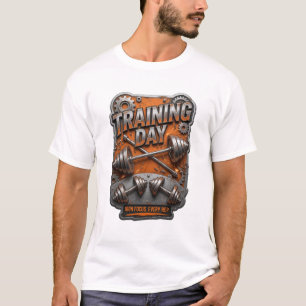 Camiseta Icônica LARANJA de TREINAMENTO DIA Design