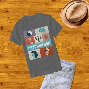 Camiseta Icónico profissional do psiquiatra projetado