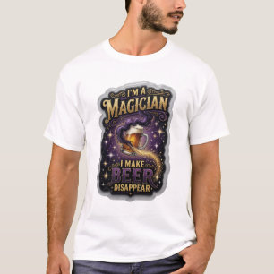 Camiseta Icônico SOU UM MAGO EU FAÇO A CERVEJA DESAPARECER