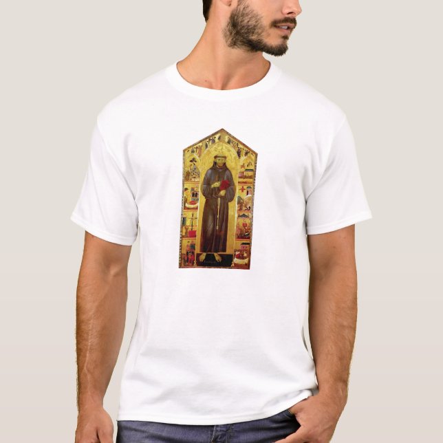 Camiseta Iconografia medieval de Francisco de Assis do (Frente)