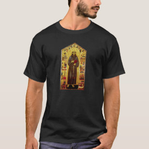 Camiseta Iconografia medieval de Francisco de Assis do