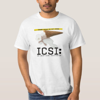 Camiseta ICSI: T engraçado da investigação da cena do