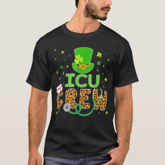 Camiseta Icu Crew Nurselife Stetoscope Enfermagem St Patric