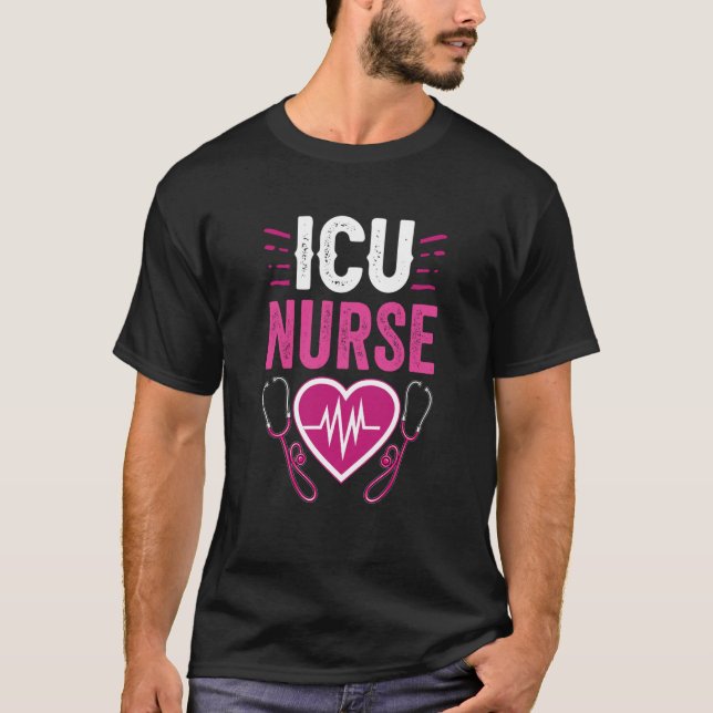 Camiseta Icu Nurse Hospital Ice Intensive Care Nursing (Frente)