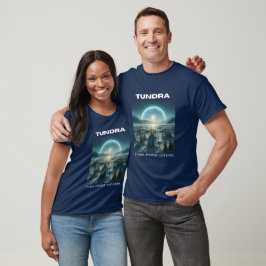 Camiseta Icy Tundra Biome: Tee Selvagem Congelada