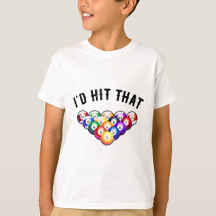 Camiseta Id Atingiu O Billard Player Piscina Snooker Po