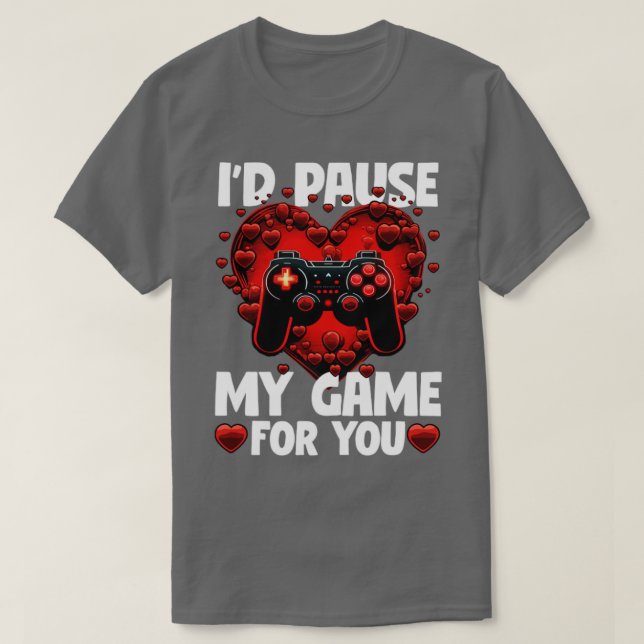 Camiseta Id Do Jogador Pausar Meu Jogo Para Você2 (Frente do Design)