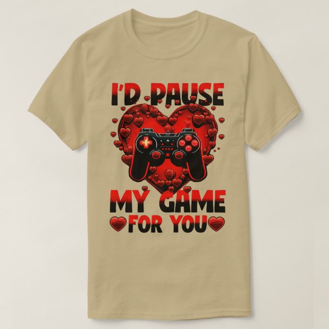 Camiseta Id Do Jogador Pausar Meu Jogo Por Você (Frente do Design)
