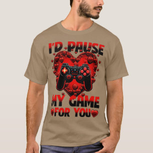 Camiseta Id Do Jogador Pausar Meu Jogo Por Você