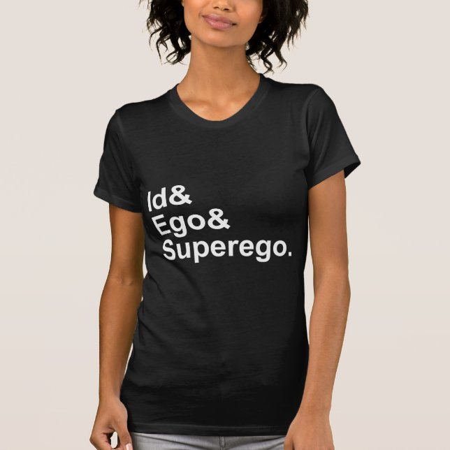 Camiseta Id Ego Superego | Três partes da Psyche (Frente)
