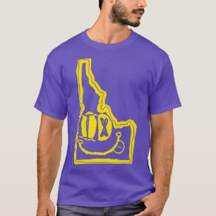 Camiseta ID Eyes Idaho Grunge Smiling Face Yellow