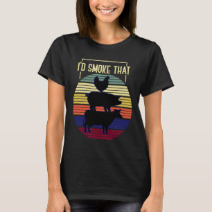 Camiseta Id Fumar Aquele Churrasco Retro