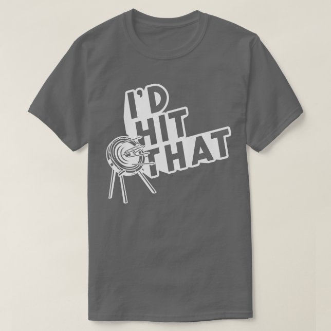 Camiseta Id Hit That Cool Funny Archery  Present Gift  (Frente do Design)