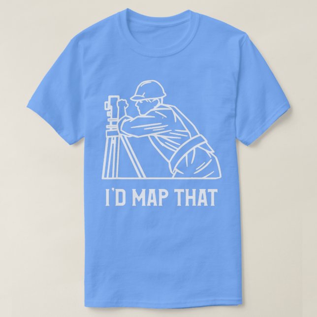 Camiseta Id Map hat Land Surveyor Geography Surveying  (Frente do Design)