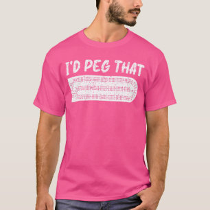 Camiseta Id Peghat Cribbage Humor Tabuleiro de Jogo Piada r