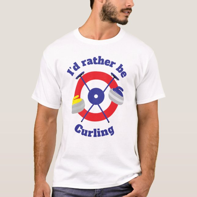 Camiseta Id Preferencialmente Be Curling (Frente)