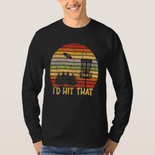 Camiseta Id Preferencialmente Be Disk Golfing Retro Frisbee