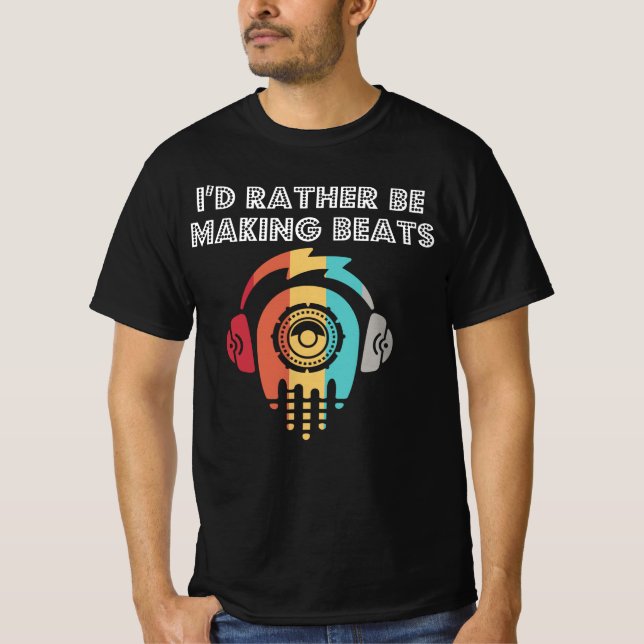 Camiseta Id Preferencialmente Be Fazer Beats Beats Pad Pad  (Frente)