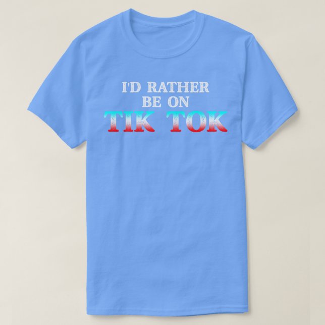 Camiseta Id Preferencialmente On Tok Tik Social Media Famou (Frente do Design)
