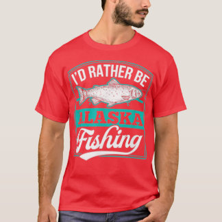 Camiseta Id Preferencialmentes Be Alaska Fish Salmon Ice Fi