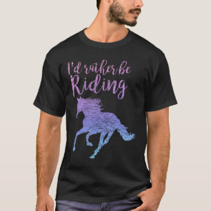 Camiseta Id Preferencialmentes Estarão Andando Cavalos Eque