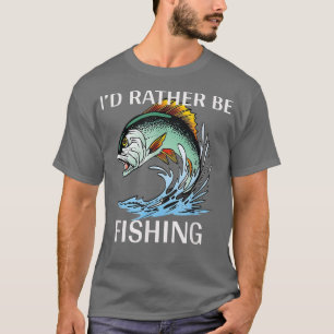 Camiseta Id Preferencialmentes Estarão Pescando T, Pesca De