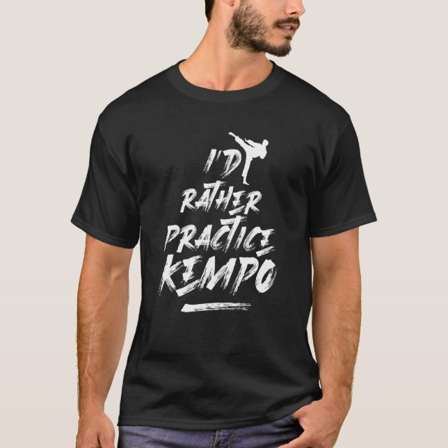 Camiseta Id Preferencialmentes Prática Kempo Artes Marciais (Frente)