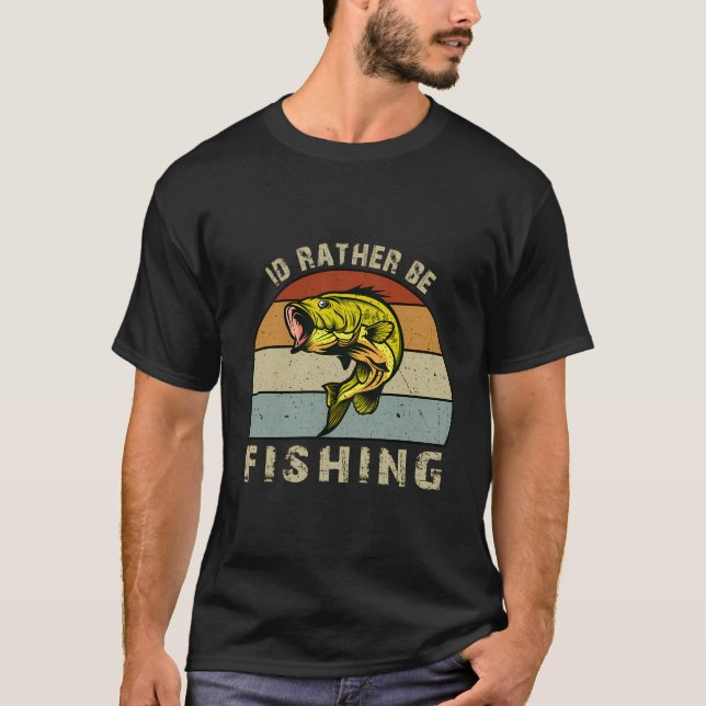 Camiseta Id Preferencialmentes São Presentes De Pesca Para  (Frente)