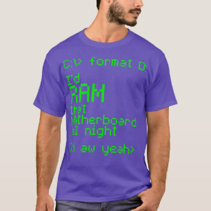 Camiseta Id RAM Aquela Motherboard A Noite Toda